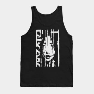 Kuchisake Onna Painting modern black Tank Top